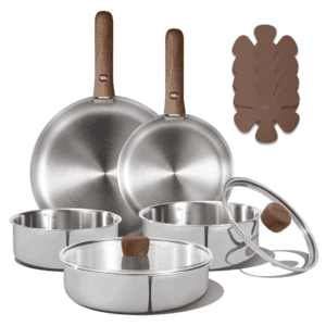 13-Pc Carote Tri-Ply Stainless Steel Cookware Set w/ Detachable Handle $40 + Free S&H