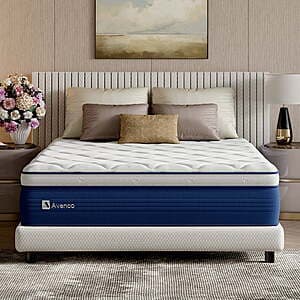 Avenco Airsea 10" Queen Size Medium Firm Support Hybrid Mattress, Motion Isolation&Preesure Relif, CertiPUR-US $158