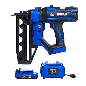 Kobalt XTR 2-1/2-in 16 -Gauge Cordless Straight Finish Nailer (Battery Included and Charger Included) | KXNA 2124A-03 $79.72
