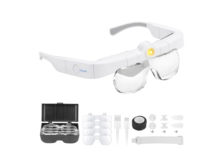 Nazano 1.5X-5.0X Headset Magnifier