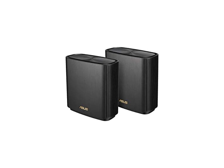 ASUS ZenWiFi AX Tri-Band Mesh WiFi 6 System (XT8) - 2 Pack, Black (Refurbished)