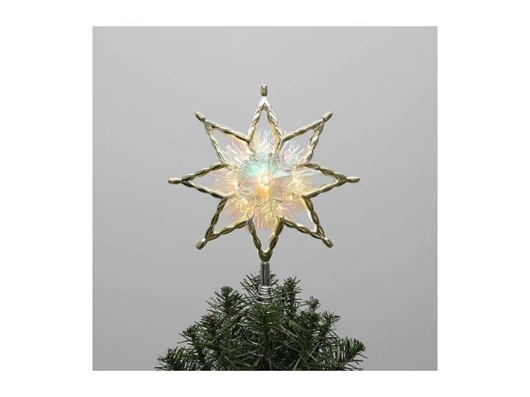 Philips 11.25" Star Treetopper Iridescent Tinsel