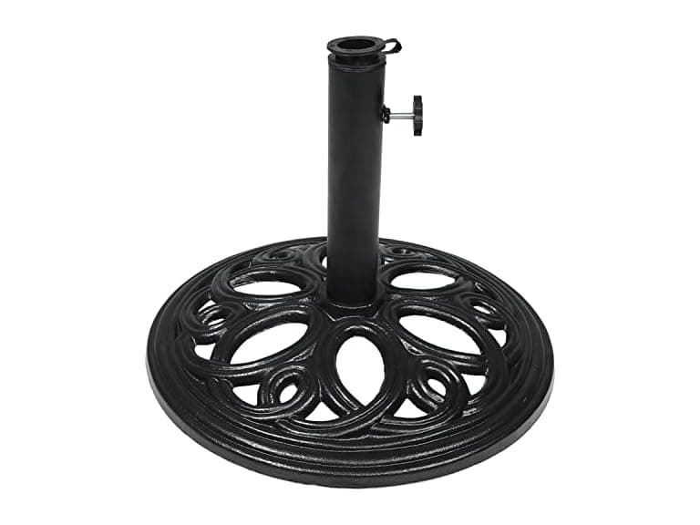 Sunnydaze Black 18" Cast Iron Patio Umbrella Base