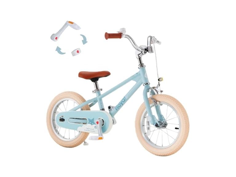 RoyalBaby EZ Kids Bike, 12 Inch, Blue
