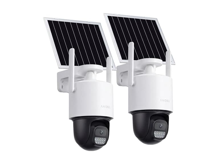 Anona Solar Security Camera 2Pk