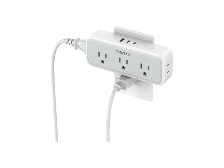 TESSAN Outlet Extender (5 Outlets, 3 USB)