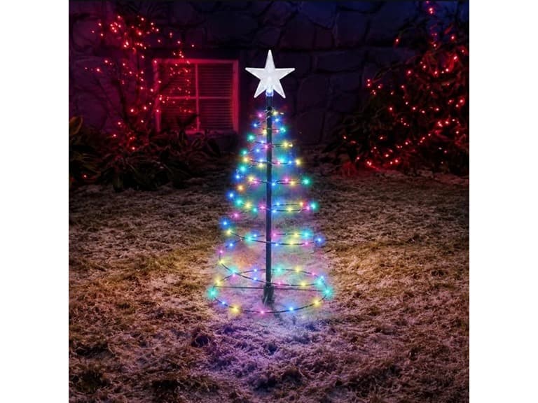 Hakol 19" Solar Outdoor Christmas Pathway Light – Multi-Colored
