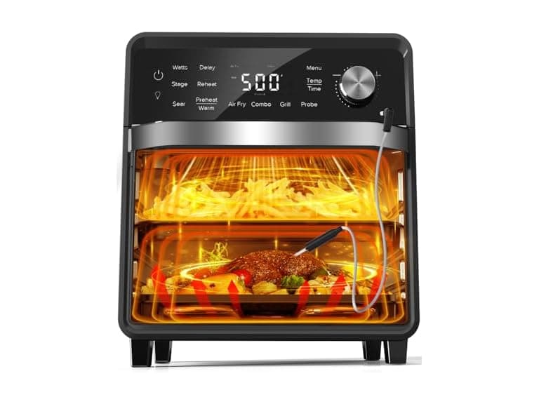 Nuwave Plug-In Grill Air Fryer Oven Combo w/Sheath