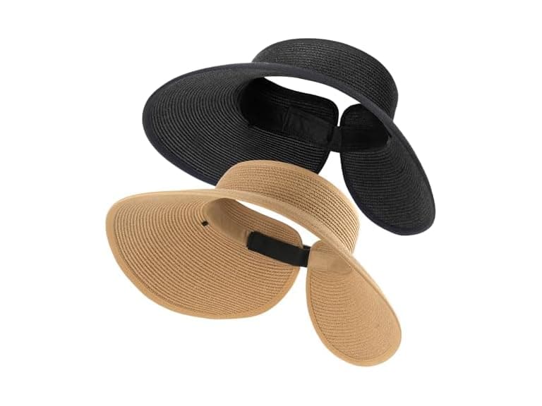 FURTALK Straw Visor Khaki+Black