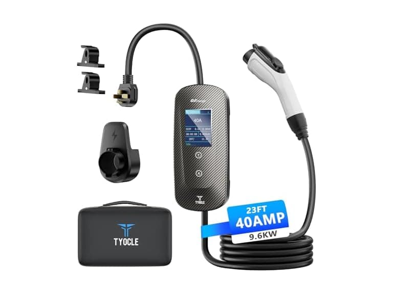 Tyocle Level 2 EV Charger 40Amp 240V 23ft
