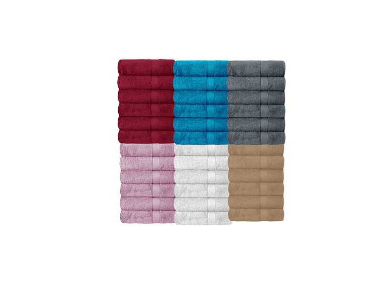 Simple Elegance 6Pk Plush Bath Towel Set