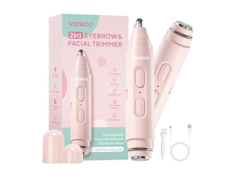 Vankoo 2 in 1 Facial Hair Remover