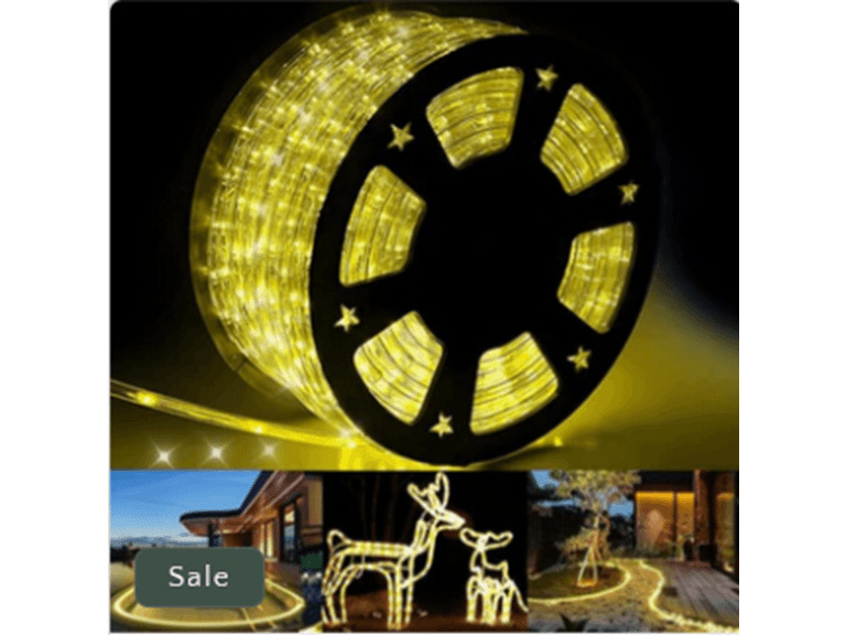 Hakol 1000 LED Outdoor Rope Lights – 53M/174ft Warm White