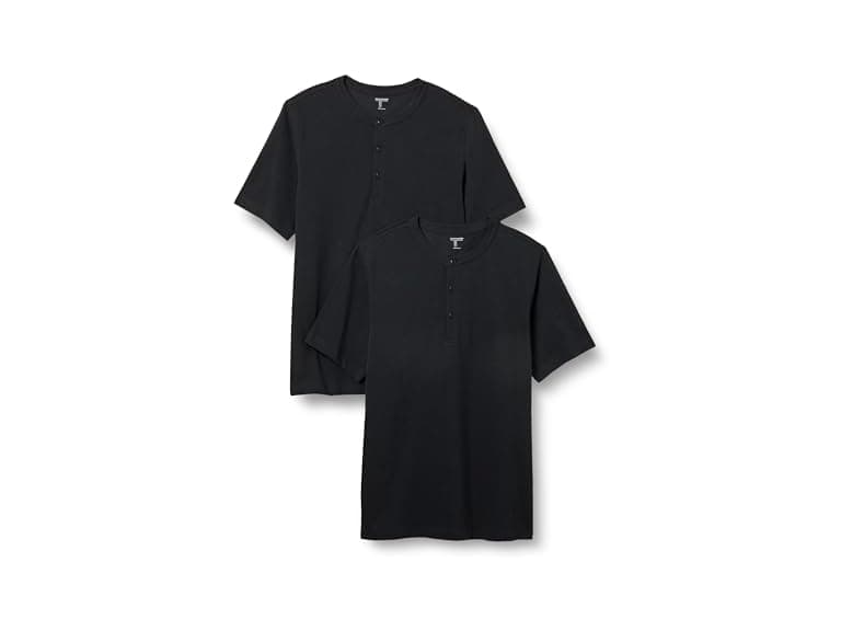 Amazon Essentials Men 2-Pack Short Sleeve Henley