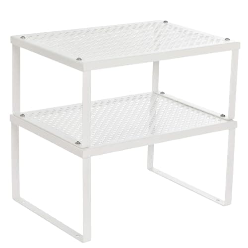 SONGMICS Spice Racks, Set of 2...le, Expandable, White UKCS01WT