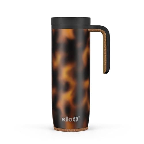Ello Magnet 18oz Stainless Ste...uilt In Coaster, Tortoiseshell