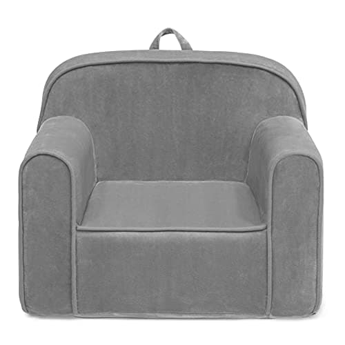 Delta Children Cozee Chair for...onths and Up, Grey Mink Velvet