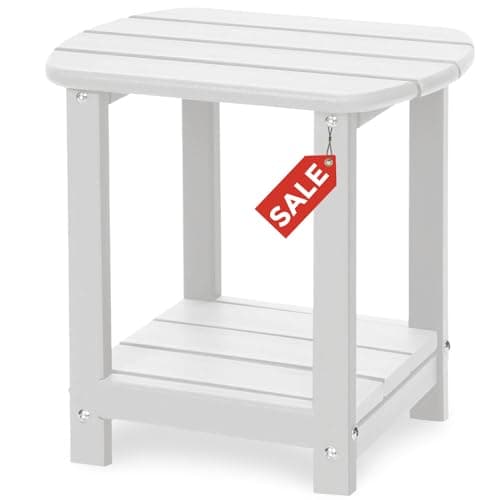 Gardenstar Adirondack HDPE Outdoor Side Table (Blue or White) $33.74 + Free Shipping w/ Prime or on $35+