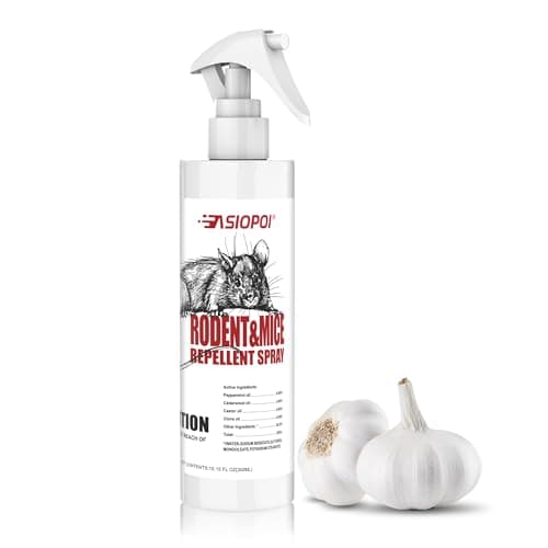 Rodent Repellent Spray, Peppermint & Cinnamon Oil, Prevents Mouse/Rats from Nesting & Chewing on Wires 10.15 fl oz