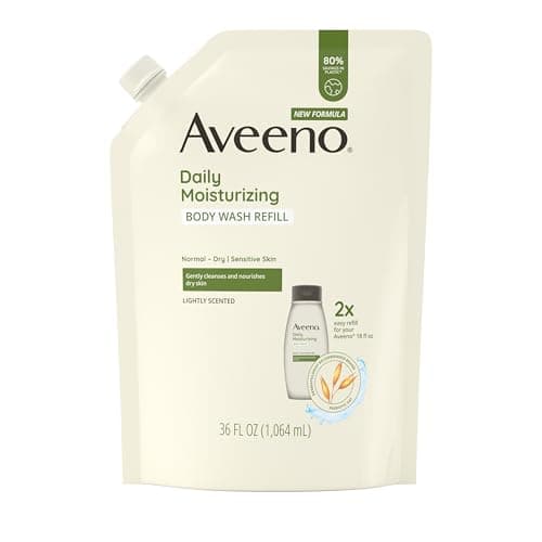 Select Accts: 36-Oz Aveeno Daily Moisturizing Body Wash Refill $3 w/ S&S