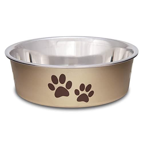 Loving Pets Bella Dog Bowl (Small 10-20 lbs, Champagne) $0.85