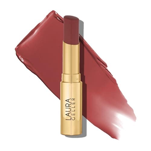 LAURA GELLER NEW YORK Jelly Balm Tinted Lip Balm – Terracotta Go – Hydrating Lip Color with Shine Finish – Squalane & Vitamin E – Buildable Sheer to Medium Coverage – Vegan & Cruelty-Free