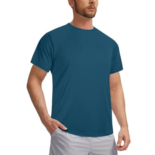 3rd Hill Men's Short Sleeve UPF 50+ Rash Guard Shirt (Dark Blue) $6.17 + Free Shipping w/ Prime or on $35+