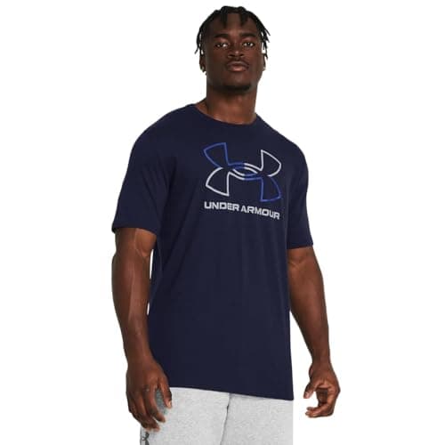 Under Armour Men's Global Foundation Short Sleeve T Shirt, (410) Midnight Navy/Royal/Steel, 4X-Large Tall