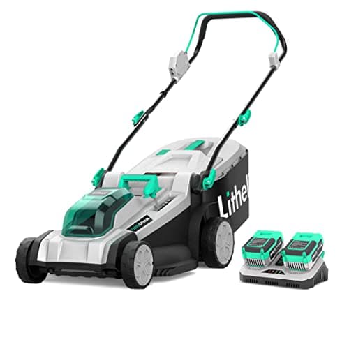 Litheli Cordless Lawn Mower 17...g & Mulching, Charger Included