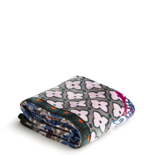 Vera Bradley Women's Fleece Pl...et, Peacock Portrait, One Size