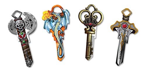 Lucky Line Key Shapes, House K...Variety 4 Pack in KW1 (B100MK)