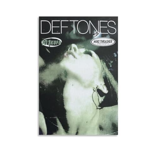 VQFYNOBCI Deftones Poster Vintega MusicCanvas Art for Room Aesthetic And Wall Art Picture Living Room Decor Poster12x18inch(30x45cm)
