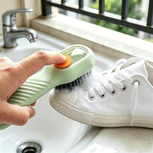 Shoe Cleaning Brush w/ Liquid Dispenser for $1 + free shipping w/ $25