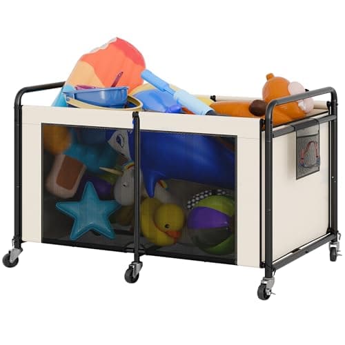StorageWorks 210-Gallon Wheeled Mesh Pool Float/Toy Storage Bin $51.60 + Free S&H