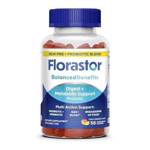 Florastor Prebiotic and Probio...s with Vitamin B12, 56 Gummies