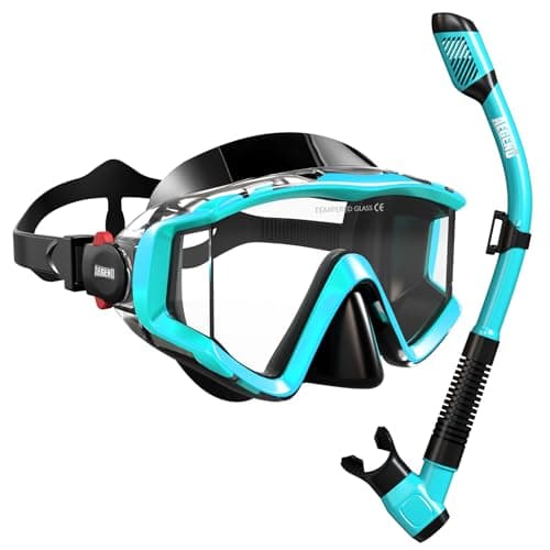 Aegend Snorkeling Gear for Adult with Travel Mesh Bag