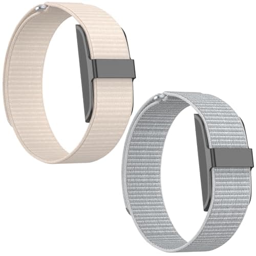 CKONXE 2 Pack Nylon Loop Compatible with Hume Band, Nylon Replacement Strap, Soft Adjustable Breathable Sport Wristband for Fitness Tracker
