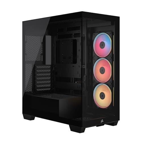 CORSAIR 3500X LX RGB Link Panoramic Mid-Tower PC Case w/ 3 Pre-Installed Fans: Black $90.88, White $98.51 + Free Shipping w/ Prime or on $35+