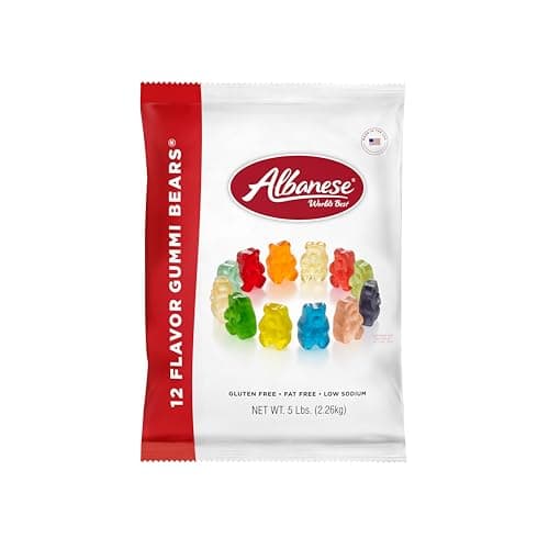 5-lb Albanese World's Best 12 Flavor Gummi Bears Candy $13.25 w/ S&S+ Free Shipping w/ Prime or on $35+