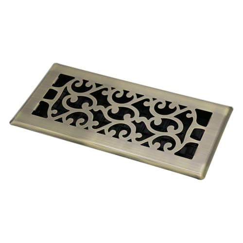 4x10 Inch Floor Vents Register Easy Adjustable Air Flow Floor Vent Covers Heavy Duty Walkable Steel Bronze Finish Decorative Floor Register for Home