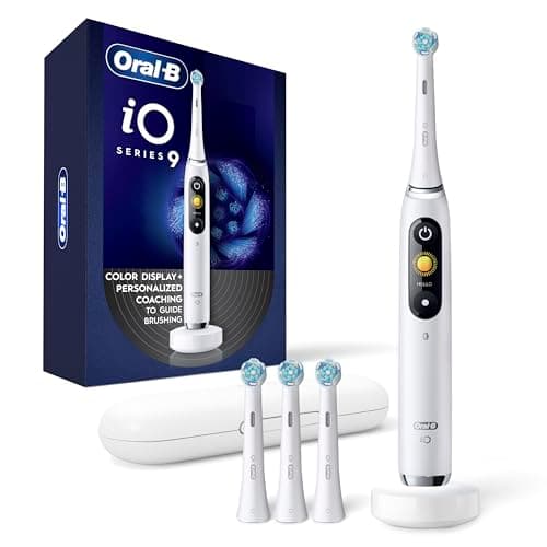 $149.97 | Oral-B - iO Series 9 Connected Rechargeable Electric Toothbrush w/ 4 Brush Heads (White Alabaster) + $20 Amazon Credit at Amazon