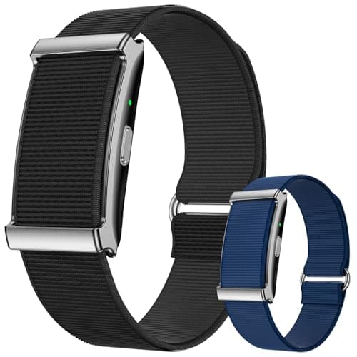 ganopterygon Smart Bracelet for Men Women,24/7 Heart Rate Monitor, Sleep Tracking, 120+ Sport Modes, Built-in GPS, IP68 Waterproof, 30-Day Battery Life, Includes 2 Replacement Bands(Black)