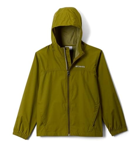 Columbia Youth Boys Toddler Glennaker Waterproof Rain Jacket, Mossy Green, 4T