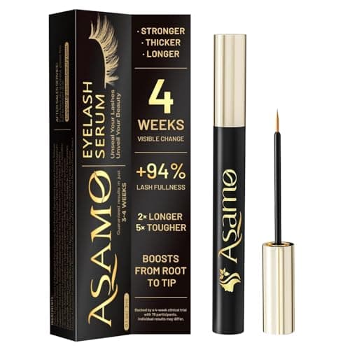 Eyelash Growth Serum – Natural Lash Enhancer with 15 Plant Extracts for Longer Thicker Fuller Lashes Nourishing Formula to Enhance Natural Beauty Hypoallergenic Oil Free lash growth serum -3ml