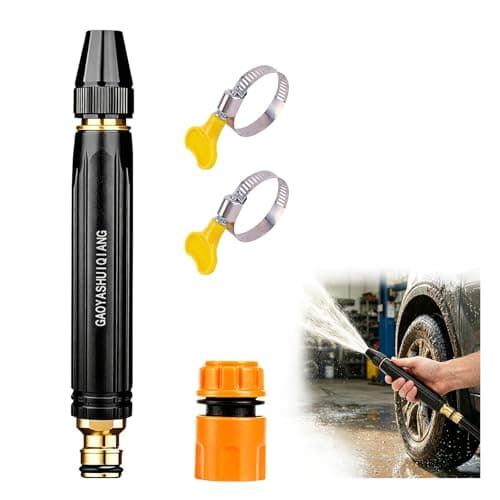 Home High-Pressure Car Wash Water Gun with Booster Nozzle,Home High-Pressure Car Wash Water Gun with Booster Nozzle and Hose, for Watering Plants and Vegetables, and Car Washing