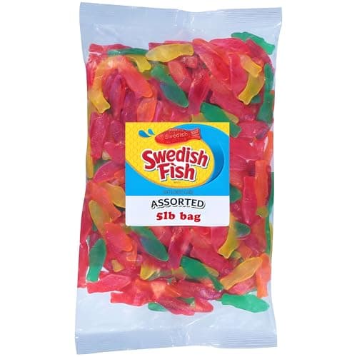 Swedish Fish Assorted Soft & Chewy Gummy Candy 5-lb. Bag for $16 via Sub & Save + free shipping w/ Prime