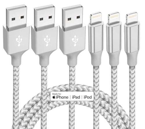 3-Pack 10' Bkayp MFi Certified Nylon Braided USB-A to Lightning Cables (Gray/White) $3.49 + Free Shipping w/ Prime or on $35+
