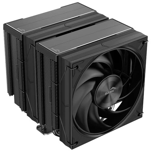 SAMA A60B Dual Tower CPU Air Cooler (Black) $23.10