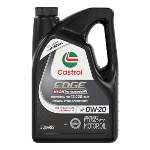 Castrol EDGE High Mileage 0W-20 Advanced Full Synthetic Motor Oil 5-Quart Bottle for $23 via Sub. & Save + free shipping w/ Prime