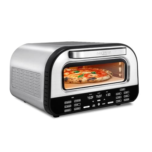 Gourmia Indoor Pizza Oven Air ...s & 6 Presets, Stainless Steel